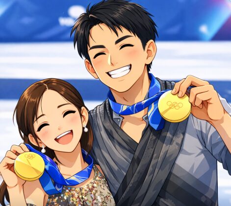 りくりゅう金メダル