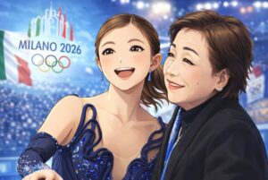 坂本花織とコーチ