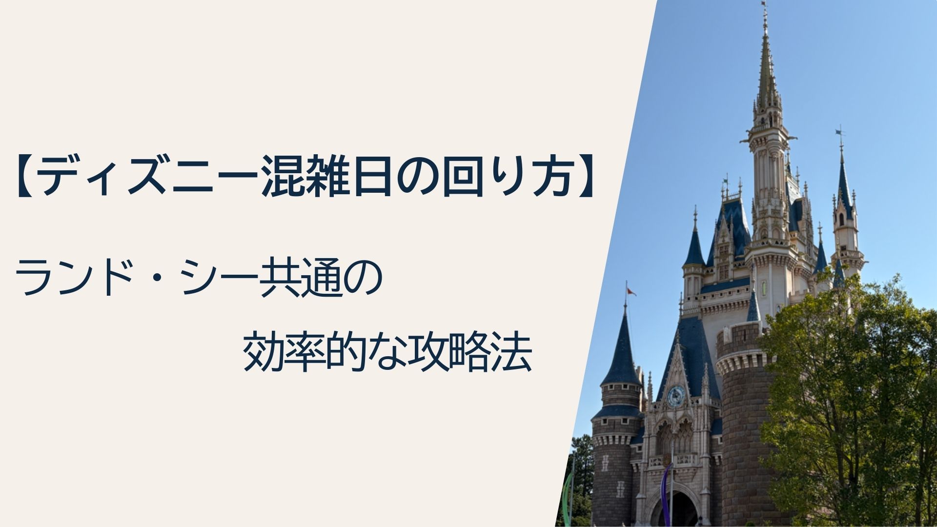 ディズニー混雑日の回り方の写真