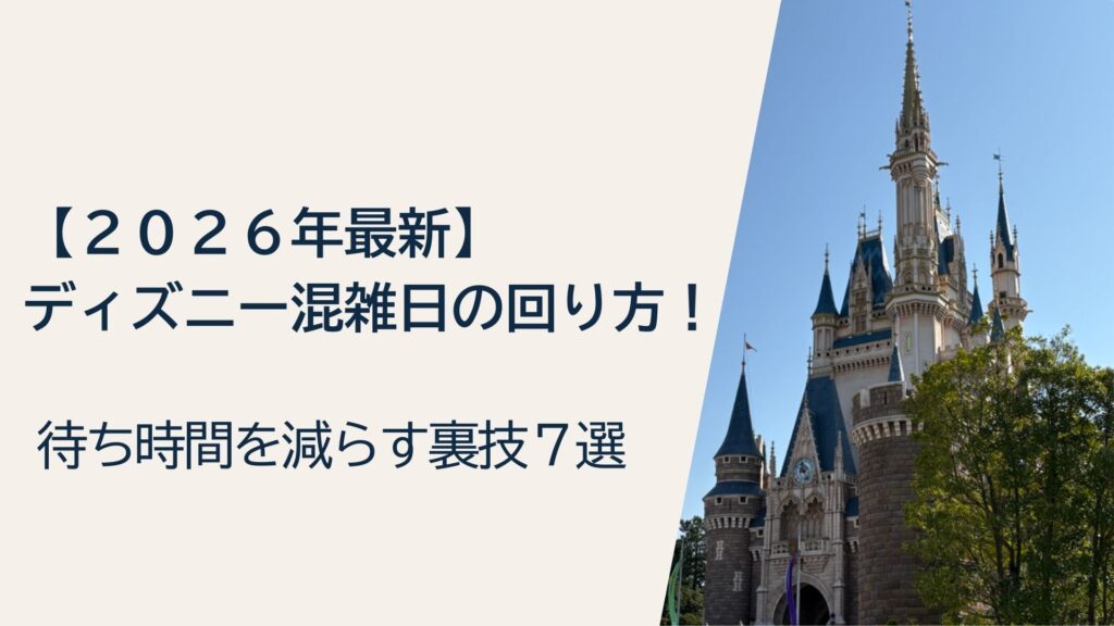 ディズニー混雑日の回り方7選