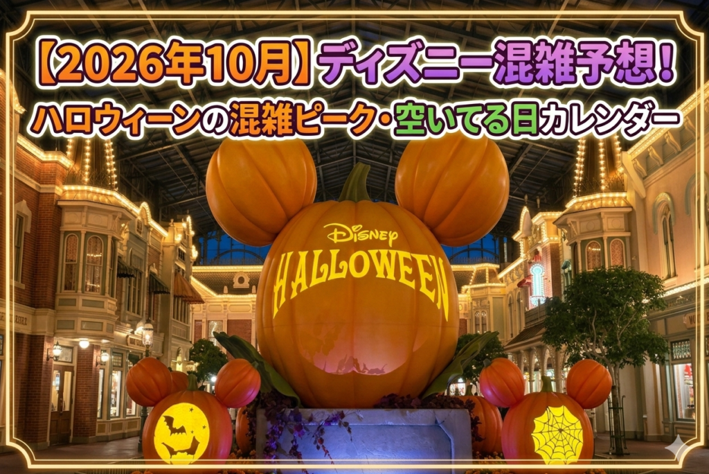 ディズニー混雑予想10月分アイキャッチ画像