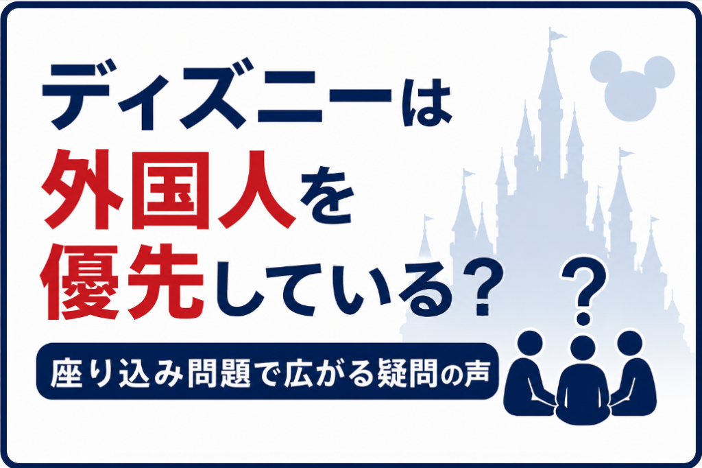 ディズニーは外国人優先？座り込み問題